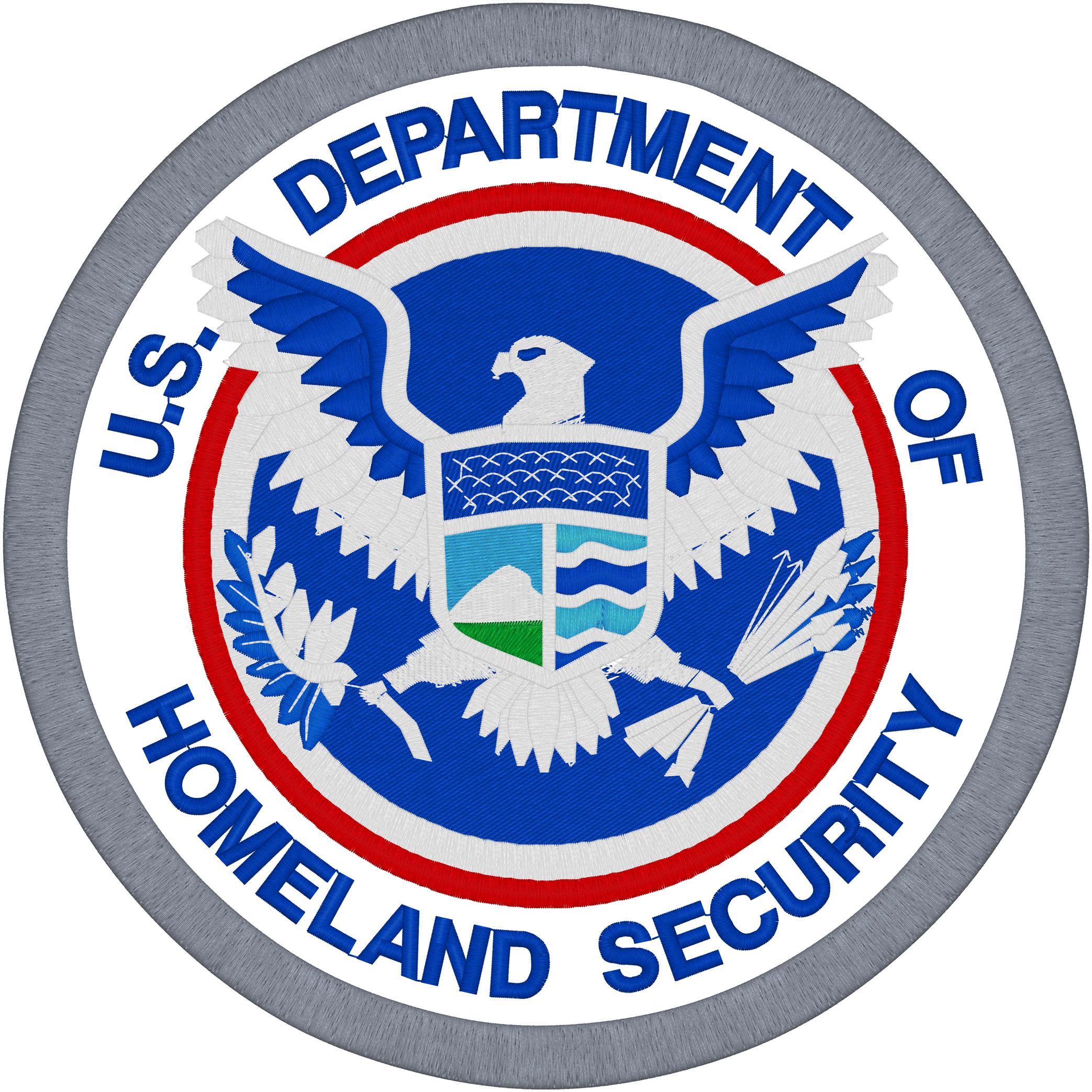 Homeland Security Embroidery (image for) Homeland Security Embroidery